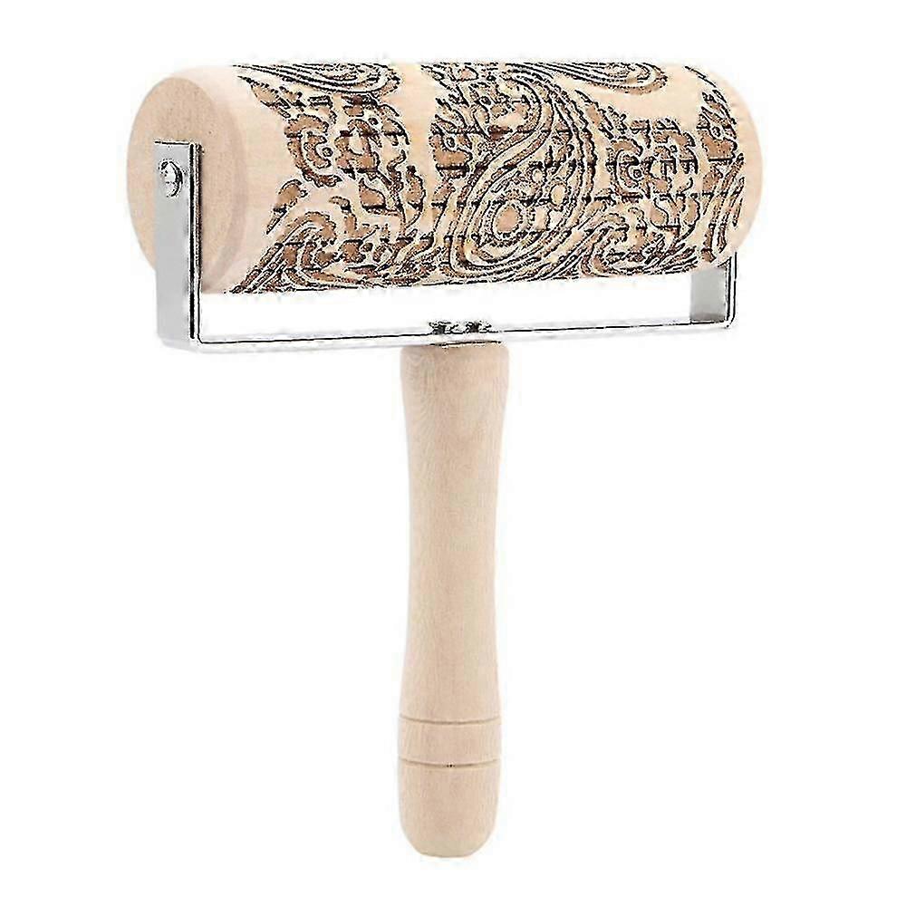 Christmas Perris Engraved Wooden Rolling Pin