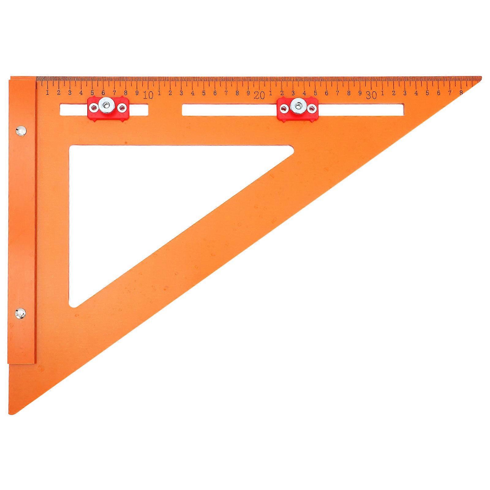 Woodworking Edge Ruler Measuring Tool Outdoor Use Compact Lightweight Drilling Guide 1Set