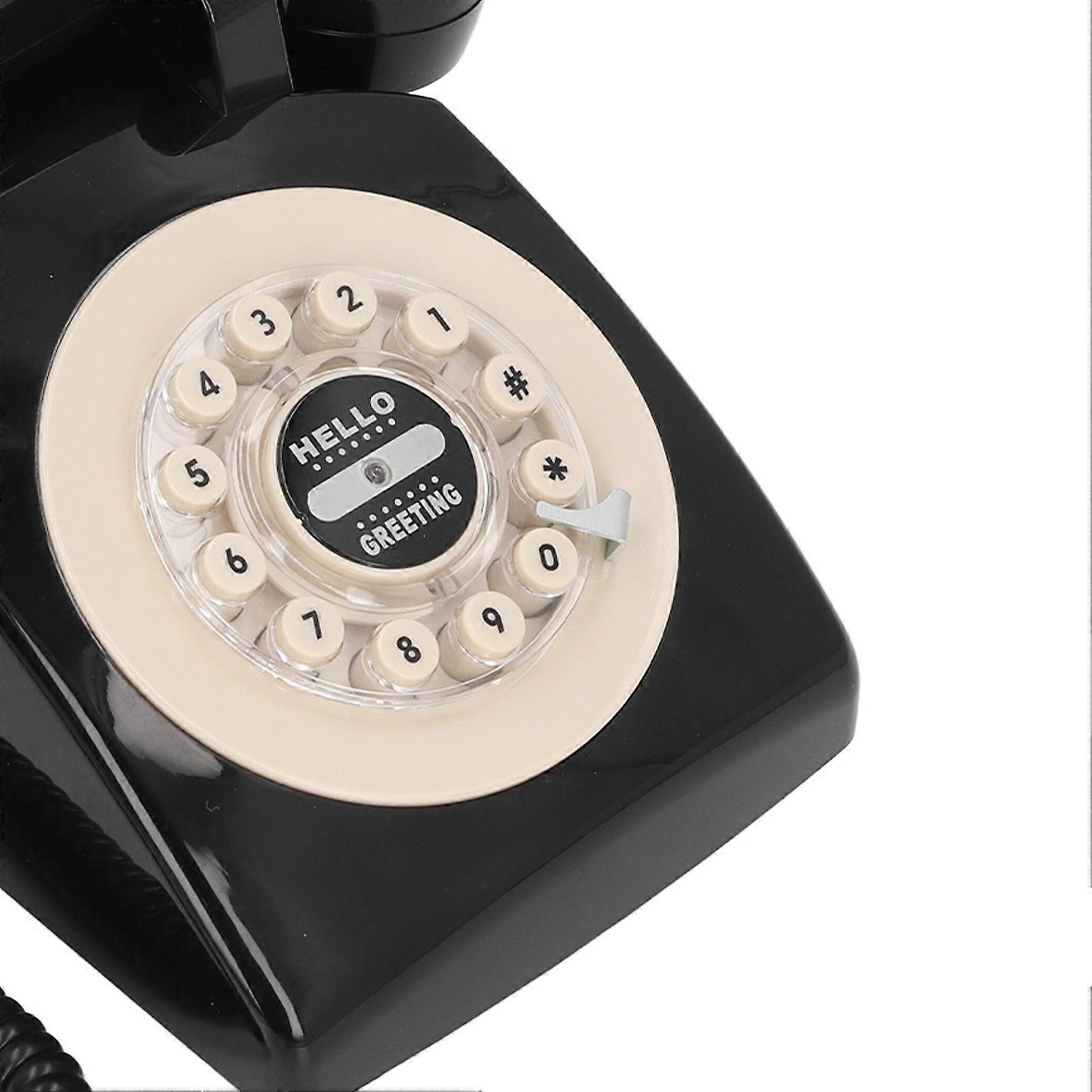 Voice Record Guest Book 120 Hours Recording 8G Capacity Retro Style Messages Guest Book Telephone Record for Wedding Gathering Black