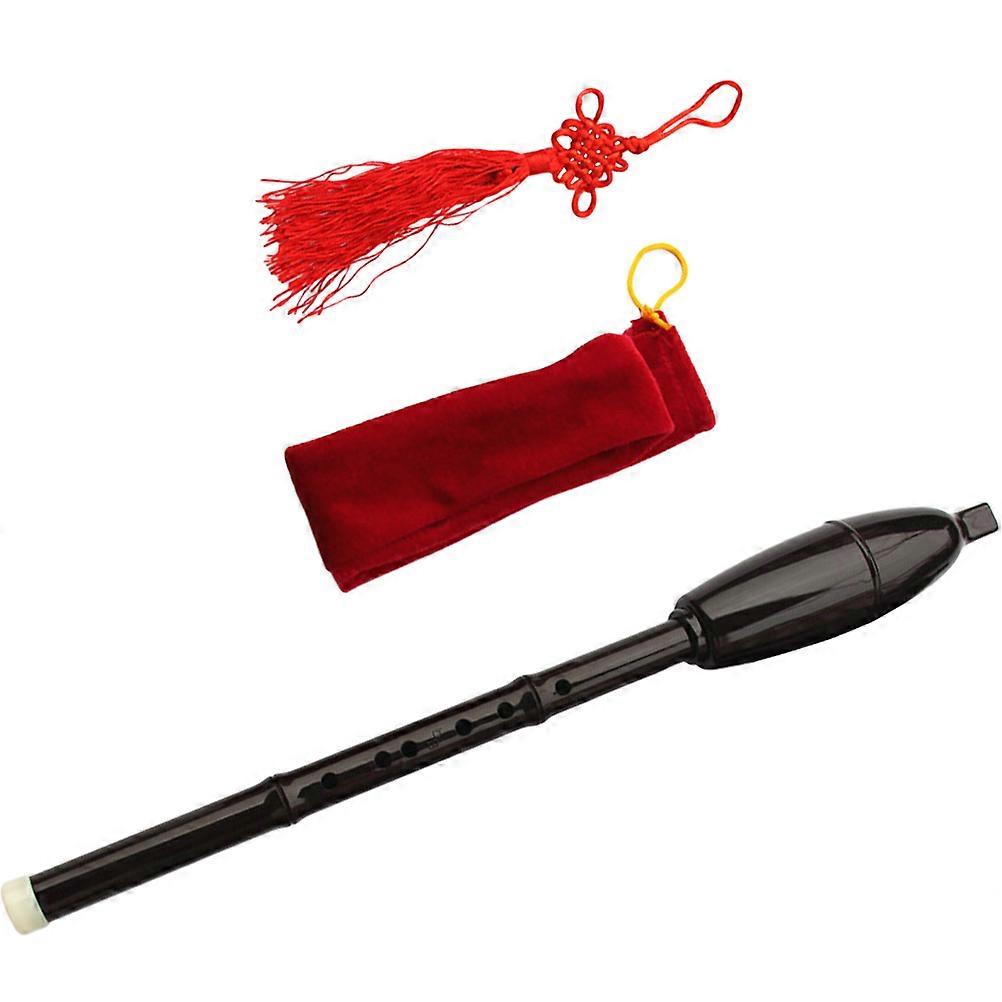 Portable Bawu Flute in B Flat, Durable Traditional Instrument for Beginners and Ensemble Lyrical Music Performance