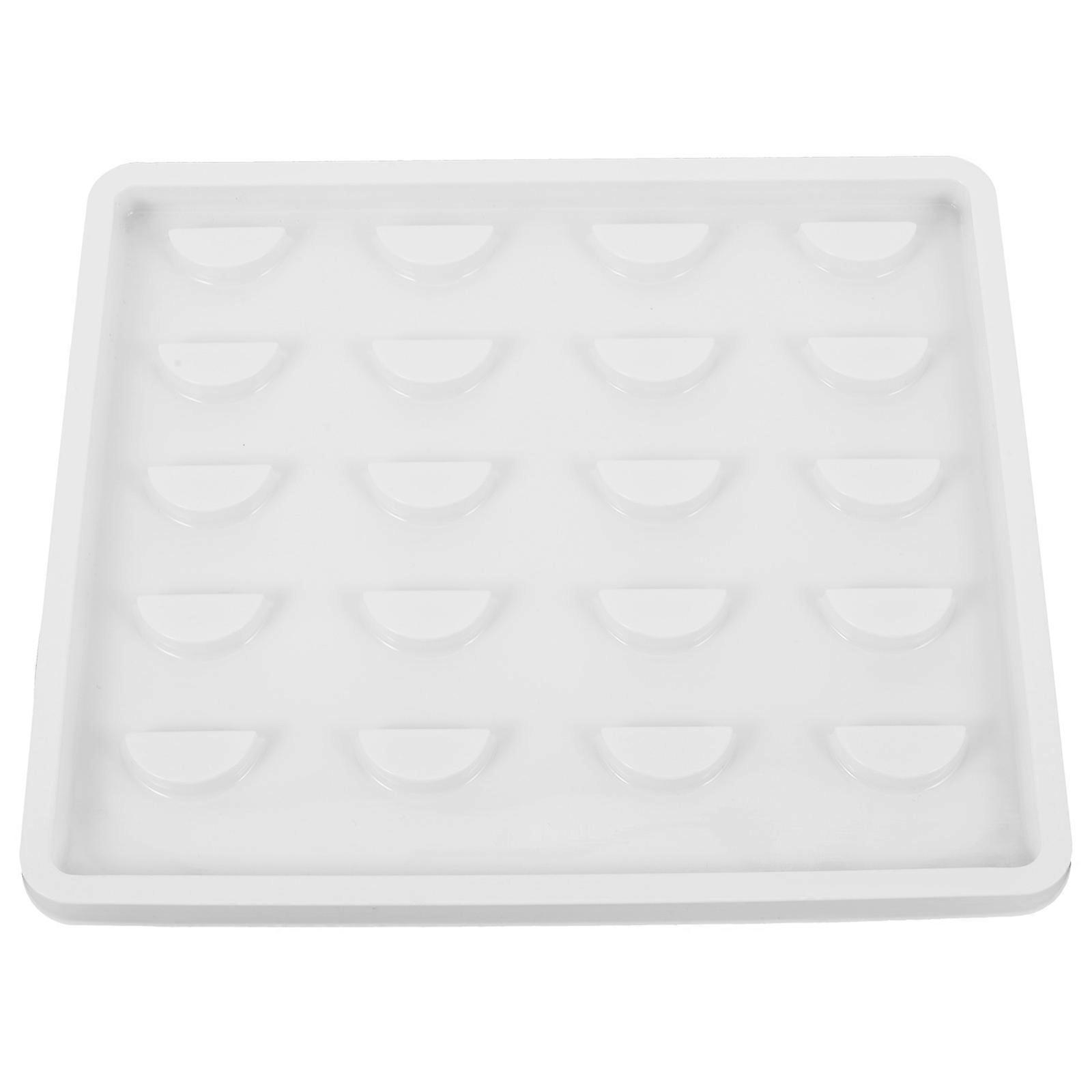 Lash Tray Holder Plastic Eyelash Storage Box For False Eyelashes Personal 19.80X17.40X0.80CM Storage 1Pack