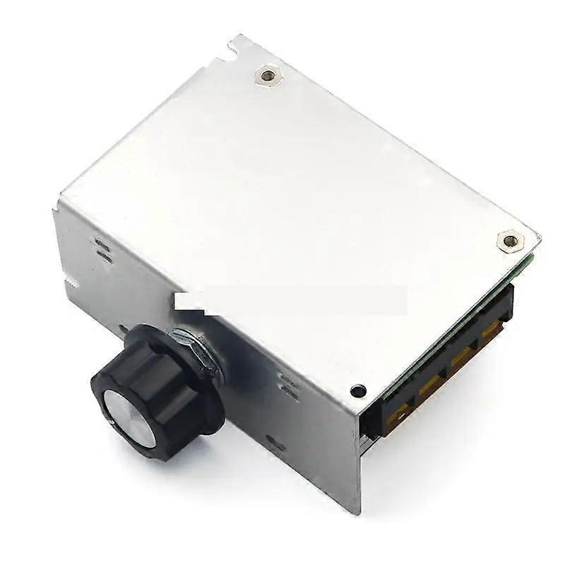 4000W AC 110V220V SCR Adjustable Motor Speed Controller Control Dimmer Voltage Regulator Thermostat Import Power Black