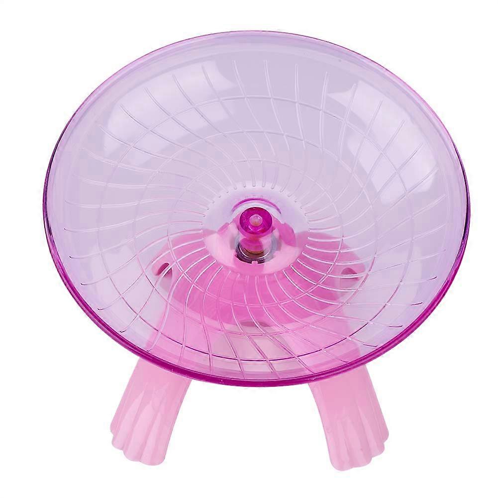 Plastic Wheel Spinner Silent Exercise Roller for Mice Hamster Pink