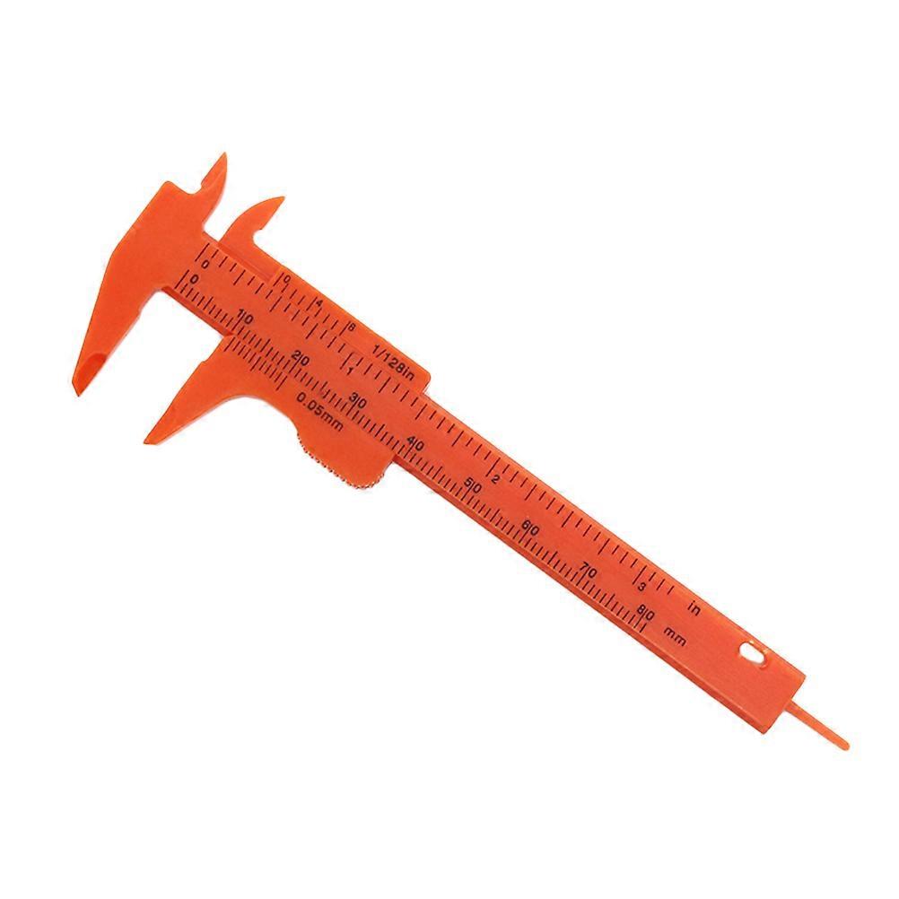 Precision Caliper Plastic Measuring Calipers Individual Users Laboratory Orange 5Pcs