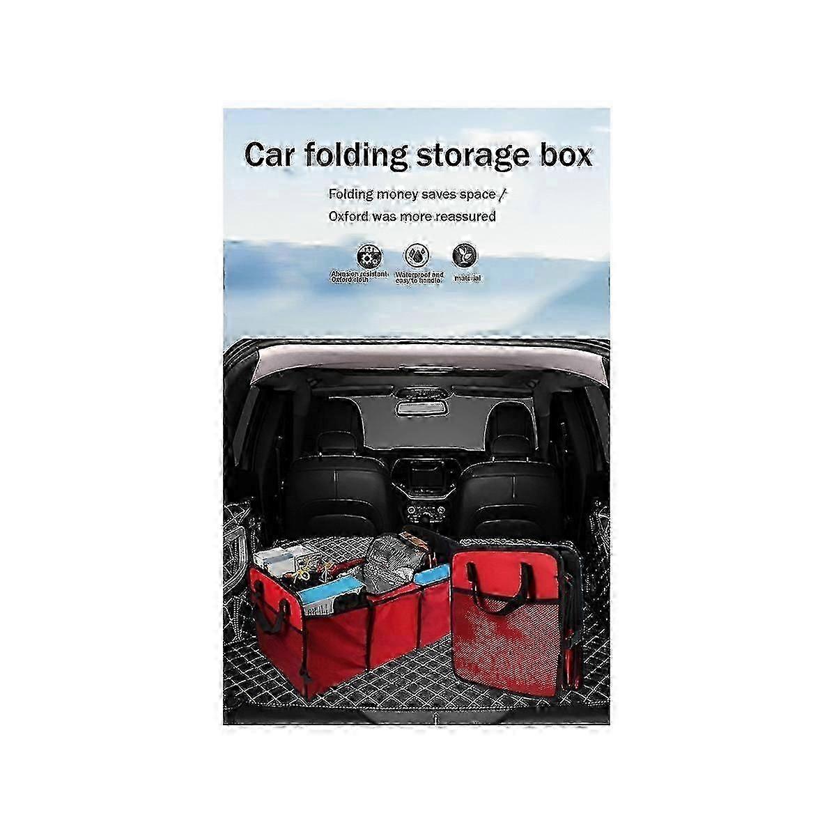 Car Trunk Storage Multifunction Collapsible Folding Mesh Insulation Storage Box Storage Stowing Tid DS