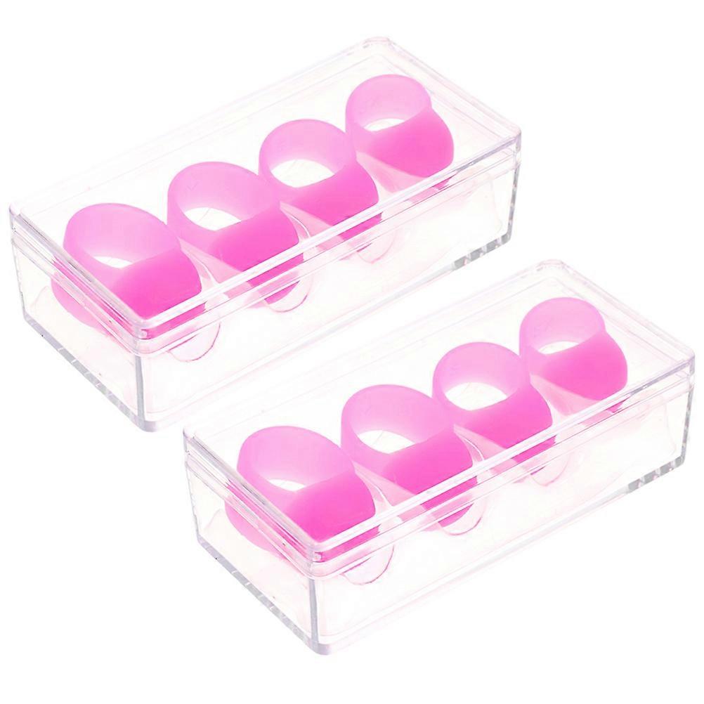 Silicone Finger Sleeve Protective 1.6x1.6x1.5cm 8Pcs For Beginners And Professionals