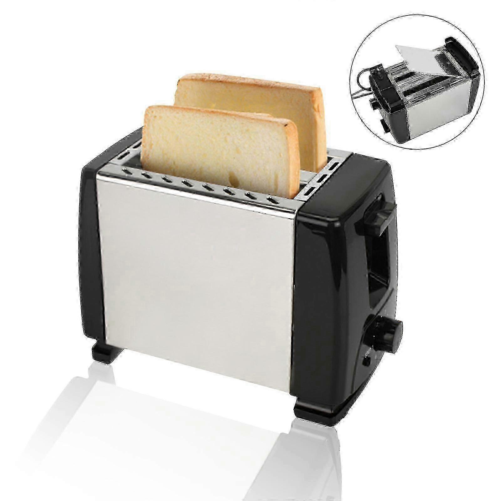 Toaster for kitchen, 110v compact toaster with adjustable settings