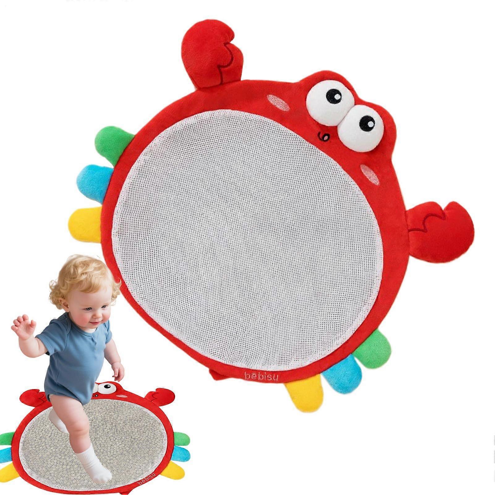 Calming Toy Natural Crab-Shaped Beanbag For Babies Sleep Aid For Stroller And Home Promotes Hand Eye Coordination