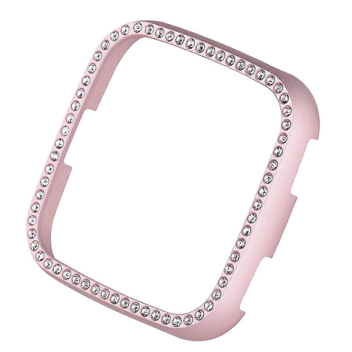 Drop Resistance Watch Cover Dustproof Pink Metal 1Pack