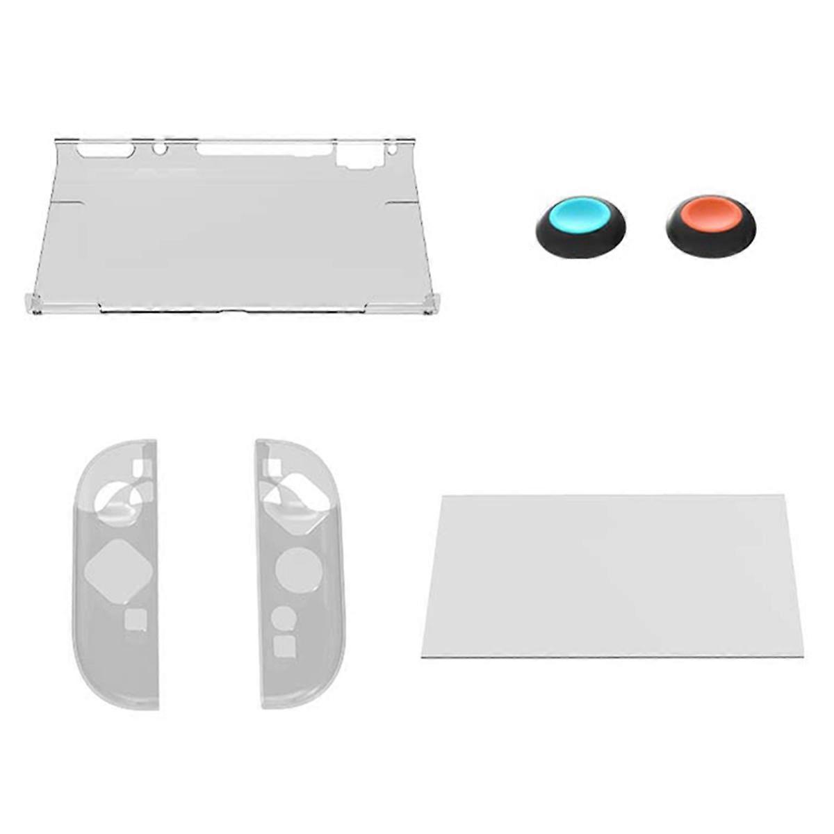 For Switch 2 Detachable Protection Case with Screen Protector & Thumb Grip Caps Controller Case for 2