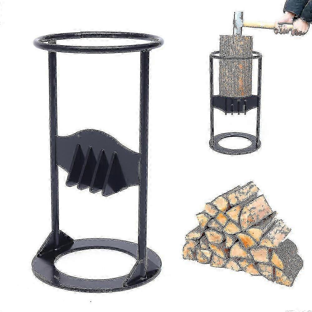 Firewood Splitter With Cover Manual Kindling Log Splitting Tool Cast Iron Log Splitting Wedge Hand Sturdy Firewood Cutter SZRH A-C