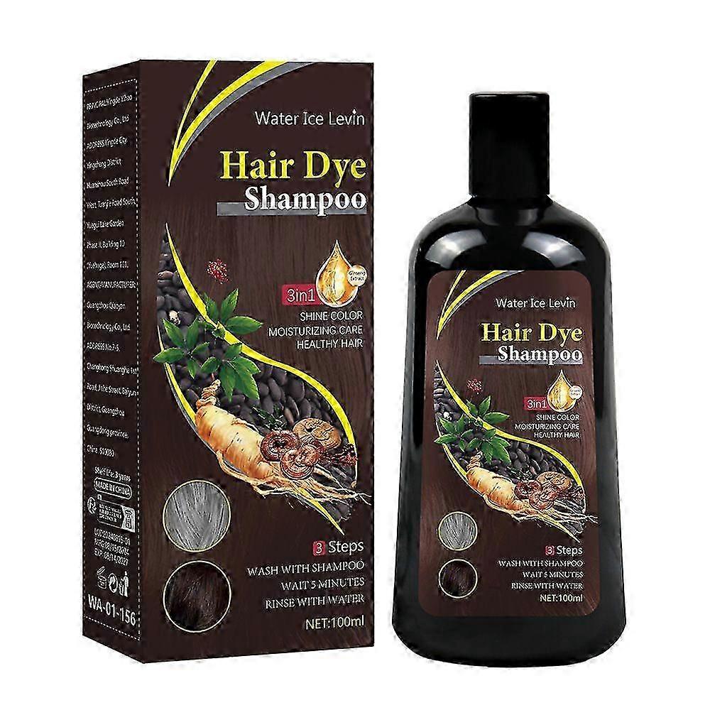 Herbal Brown Colour Shampoo - Instant 3-in-1 Formula for Both Genders