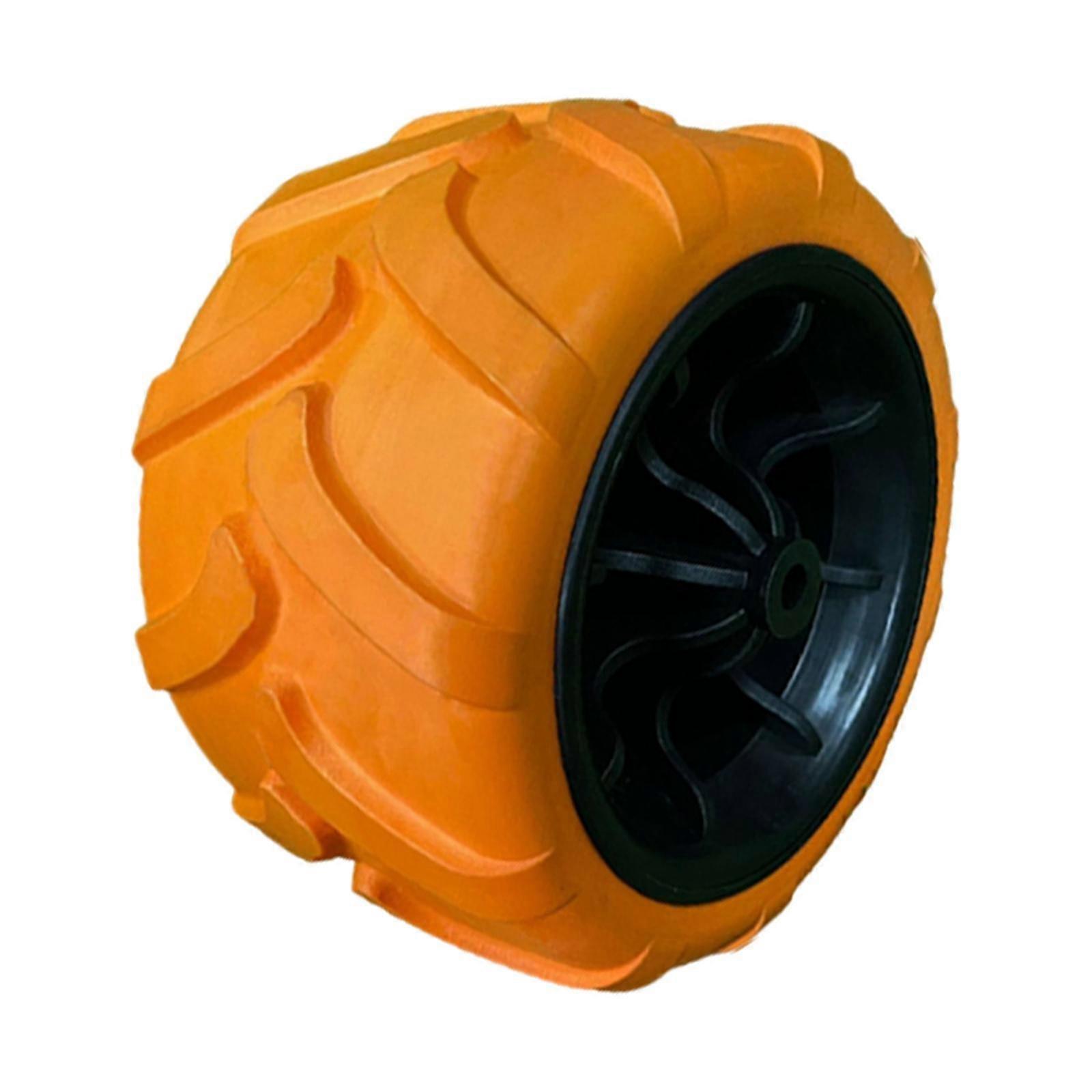 Solid Wheel for Beach Cart Trolley PU Wheel Easy Installation Portable