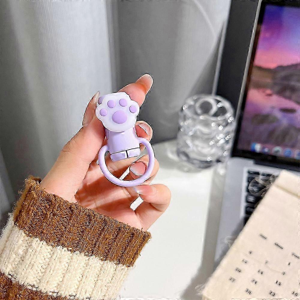 2 in 1 Data Cable Protector Cover, Cute Silicone Data Cable Winder, Universal Mini Data Cable Protective Cover 4pcs