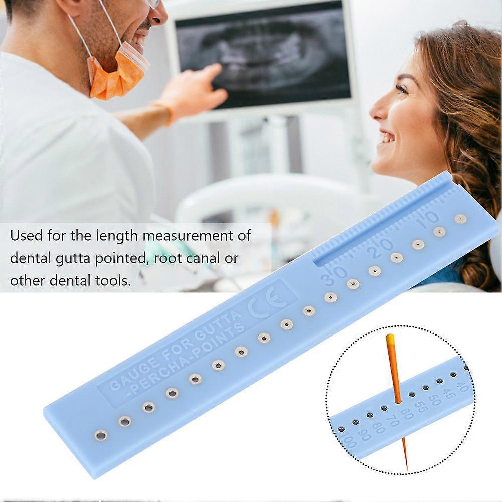 Gutta Percha Points Span Measure Scale Root Canal Measuring Ruler Dental Tools Instruments