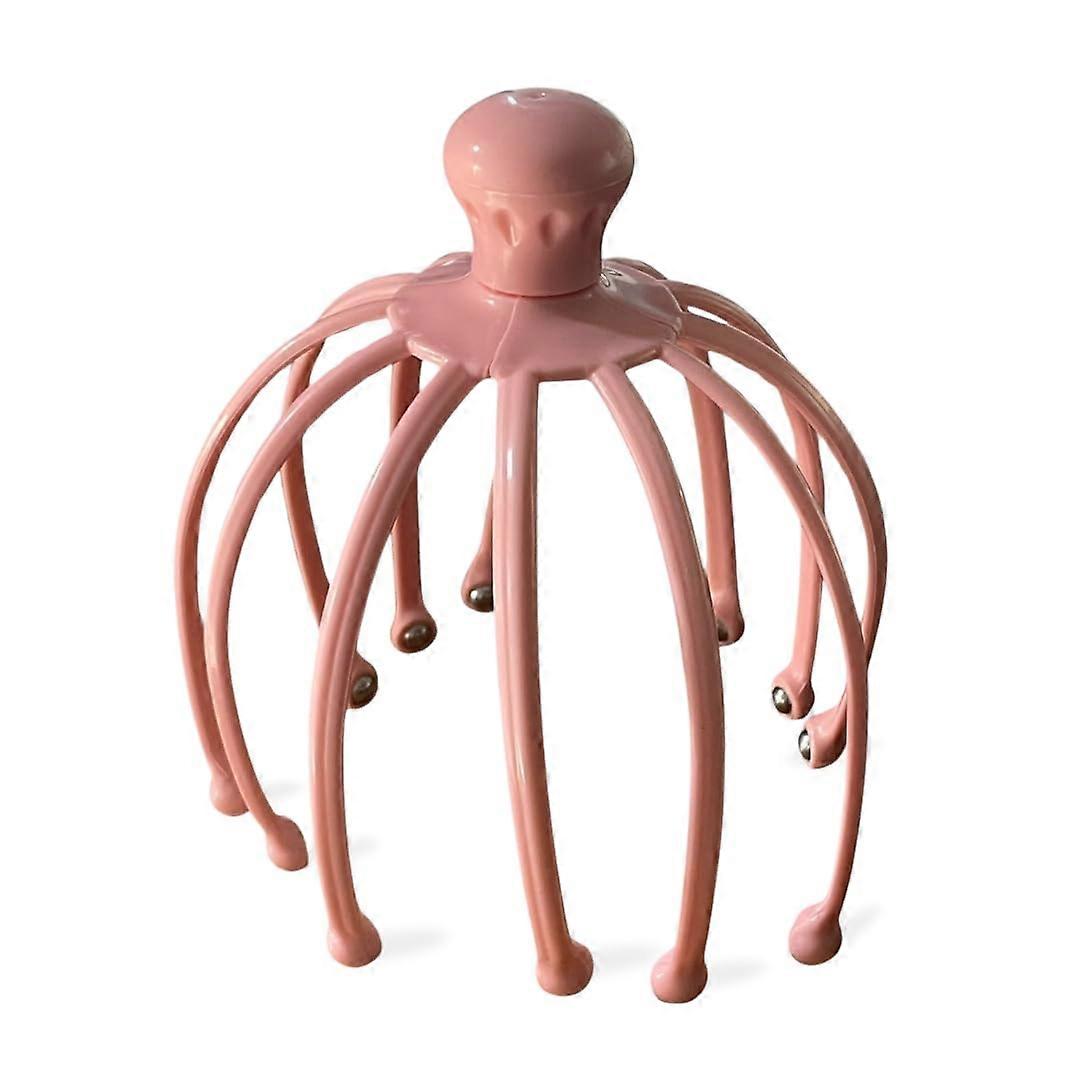 Manual Ball Head Massager 12 Branches 15x15cm Ergonomic Handle Scalp And Neck Massage Instrument