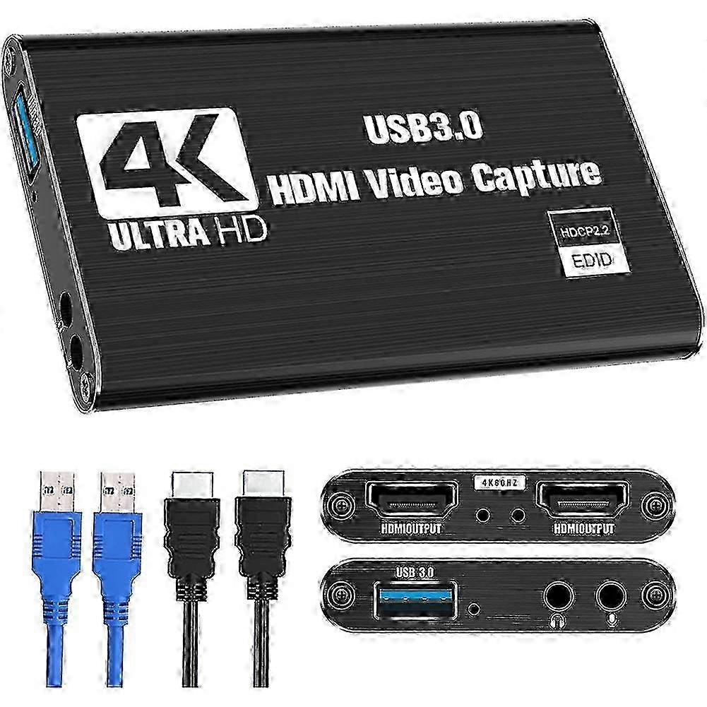 Video Capture Card, Switch Capture Card compatible Switch, 4K 1080P 60FPS compatible Streaming Video