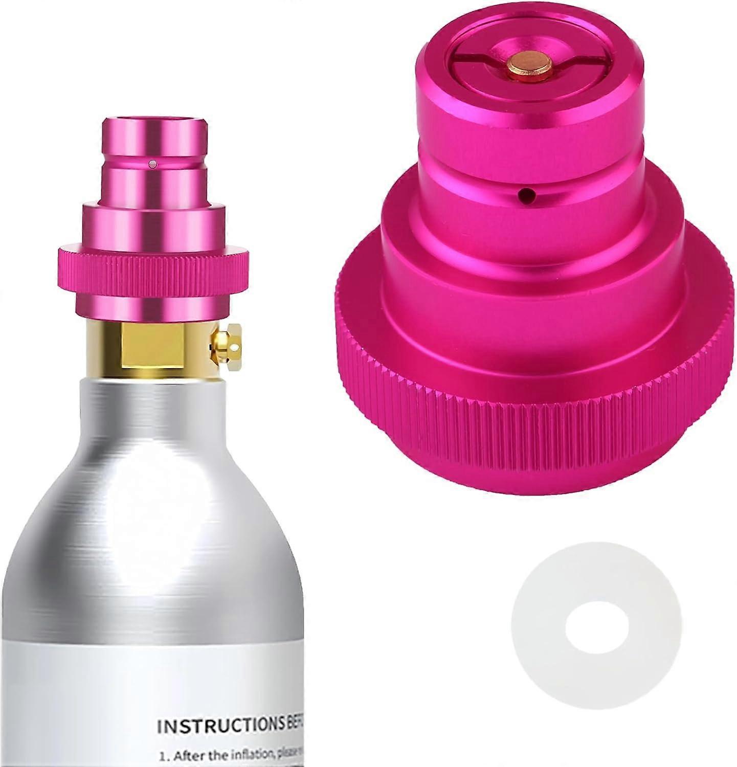 Quick connect gas bottle adapter for soda machines, fits TR21-4 male valve connector, compatible with DUO ART soda machines