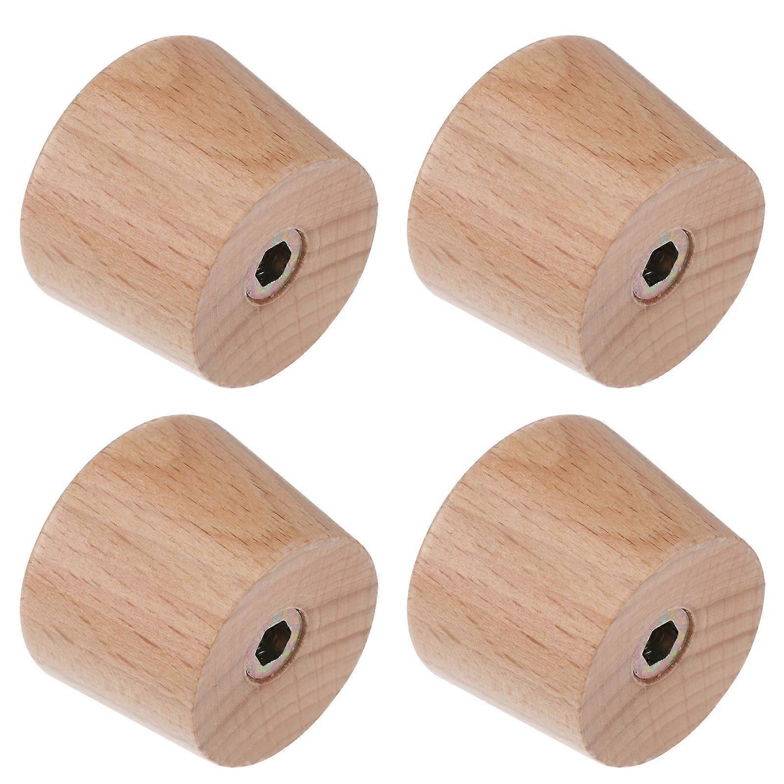 Creative Replacement Pot Lid Knobs Insulating AntiRust Comfortable Grip Light Brown 4 Pieces