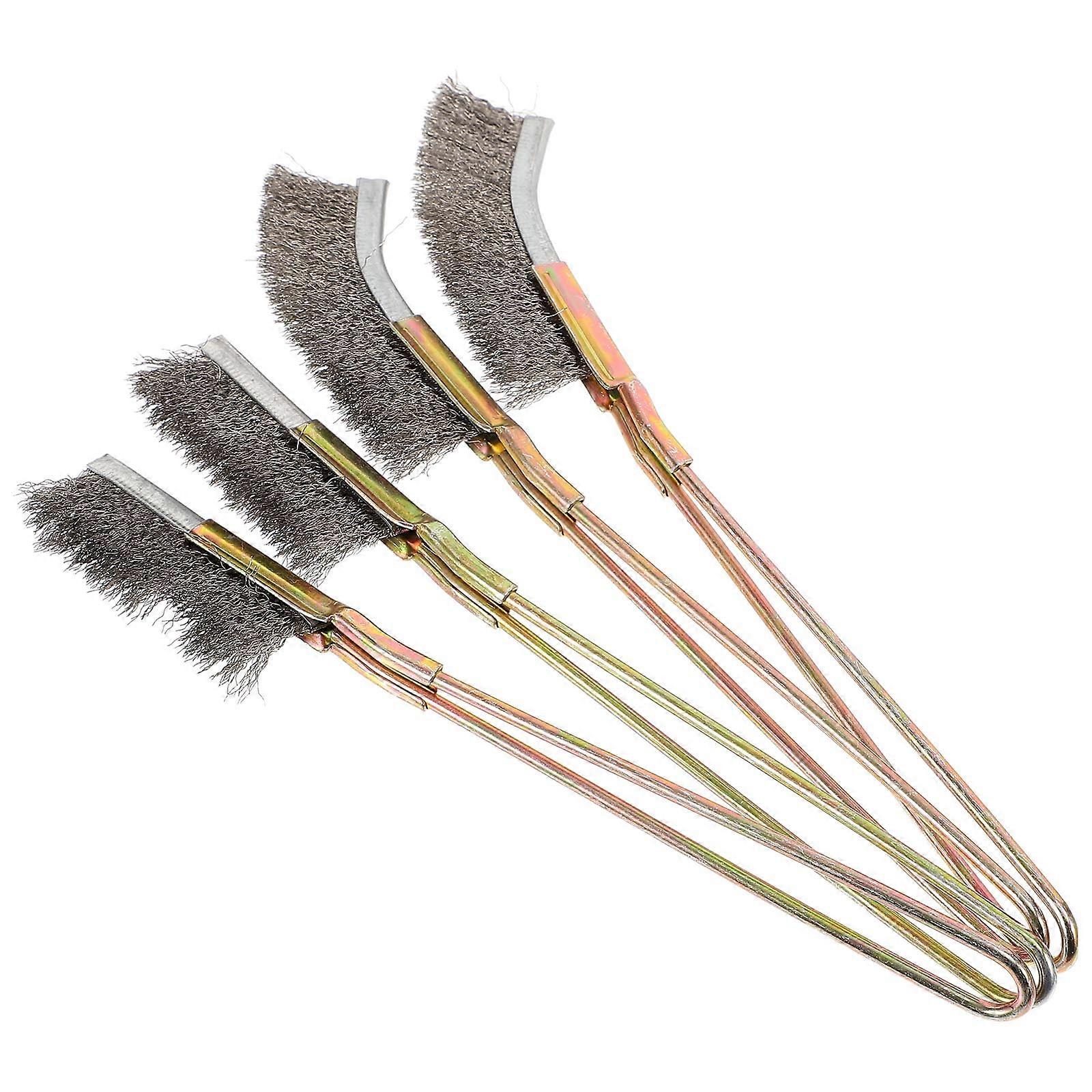 Stainless Steel Cleaning Brush with Durable Quality for Home and Industrial Use Silver 4pcs