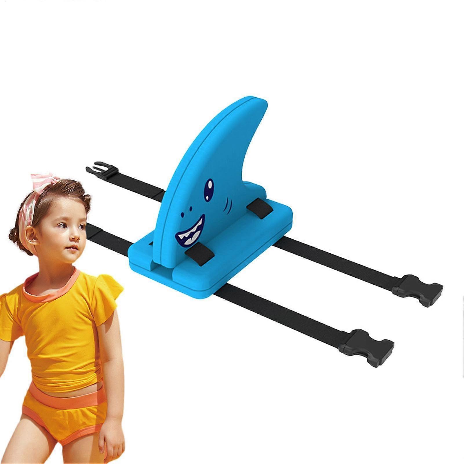 Shark Fin Kickboard For Kids Swim Trainer, Foam, Portable Adjustable Belt, Lightweight