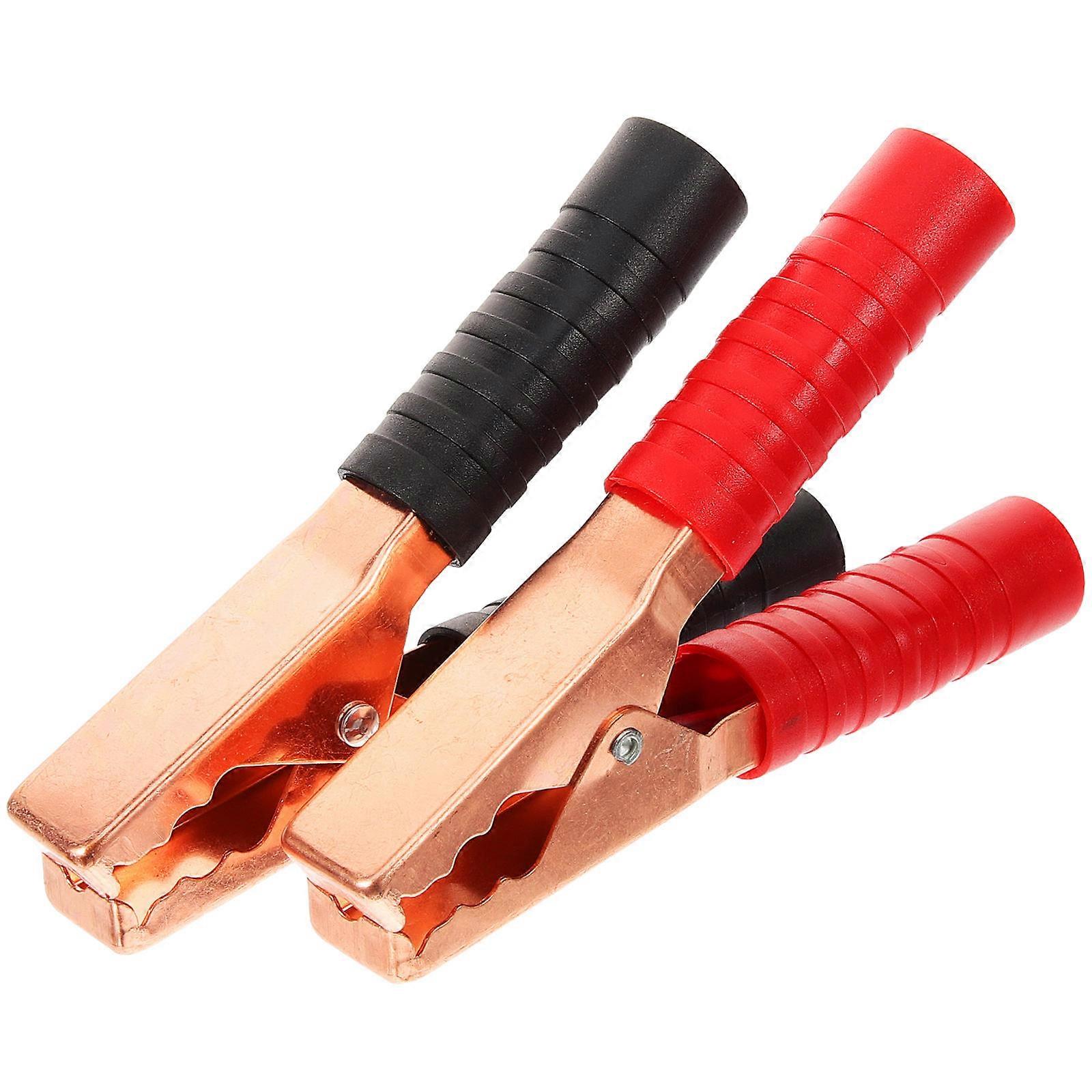 Optimized Title:
**Heavy Duty Copper Plated Jumper Cable Clamps for Car Batteries – Ergonomic Clips for Secure Jump Starting, Compatible with