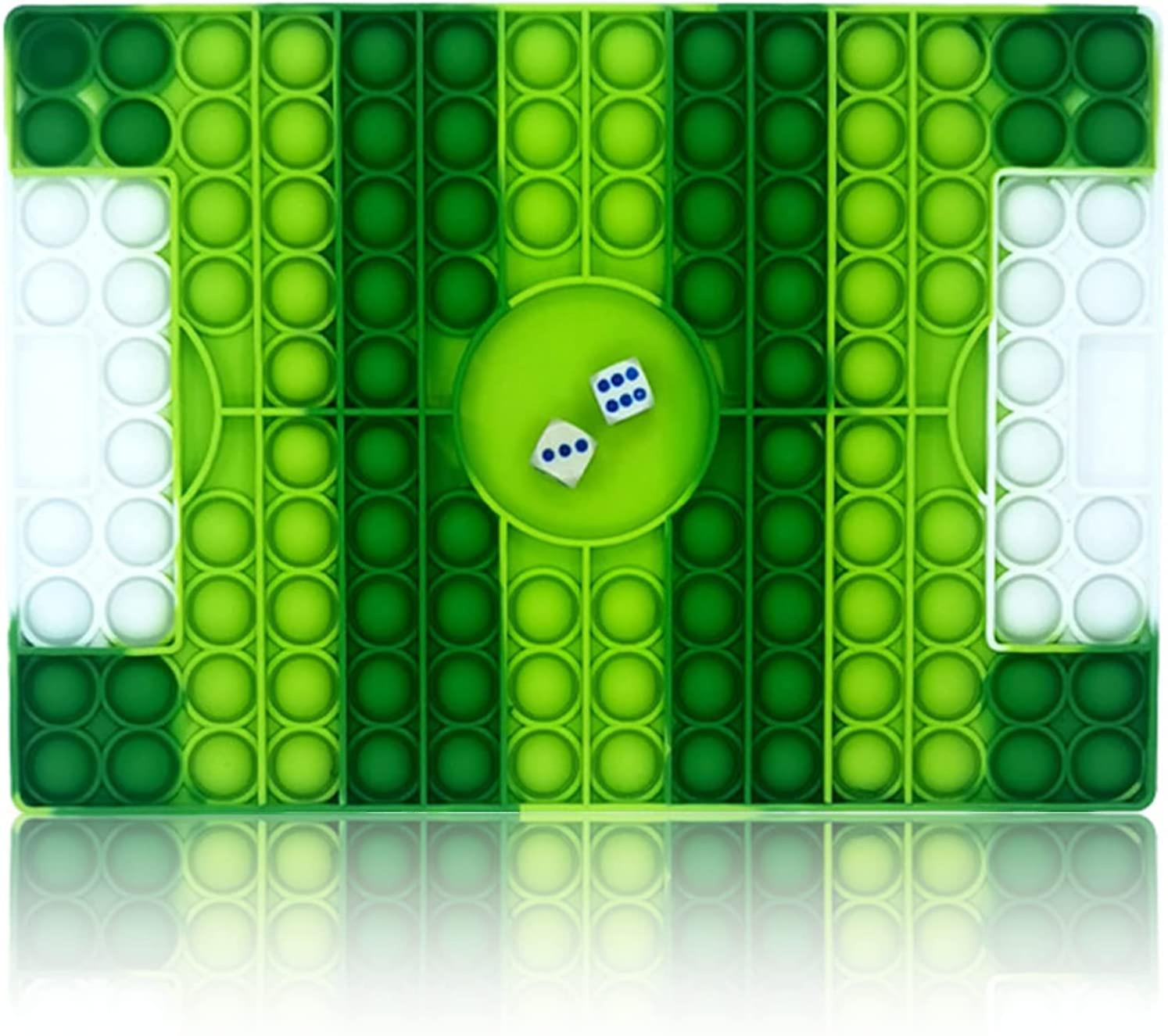 ポップジャンボグリーンチェスポップボードポッパーズおもちゃバブルフィジェットビッグシリコンネクタイ染料ストレスリリーフおもちゃ男の子女の子子供のための最高の贈り物大人