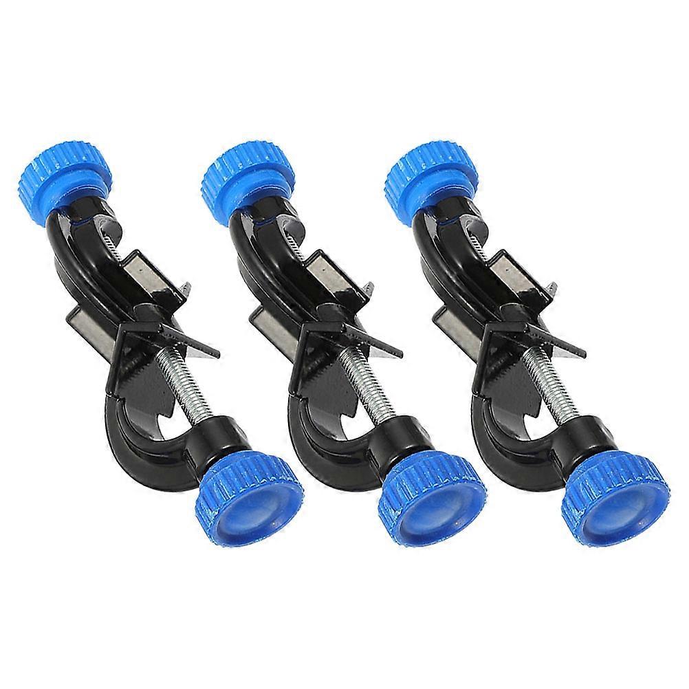 Bosshead Clamp Holder Laboratory Support Stand Clamps Aluminum 11.00X2.50X2.00cm 3Pcs