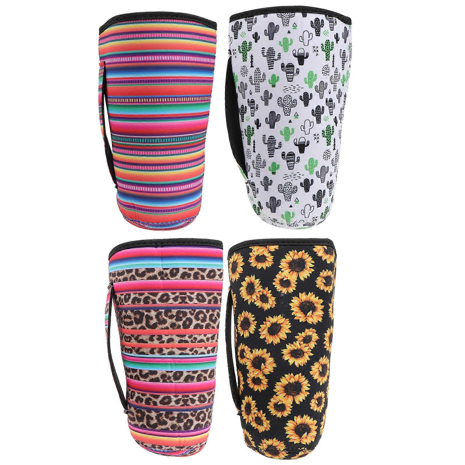 Portable Thermal Cup Sleeve for Protection Assorted Color Neoprene Lightweight Practical Bottle Cover