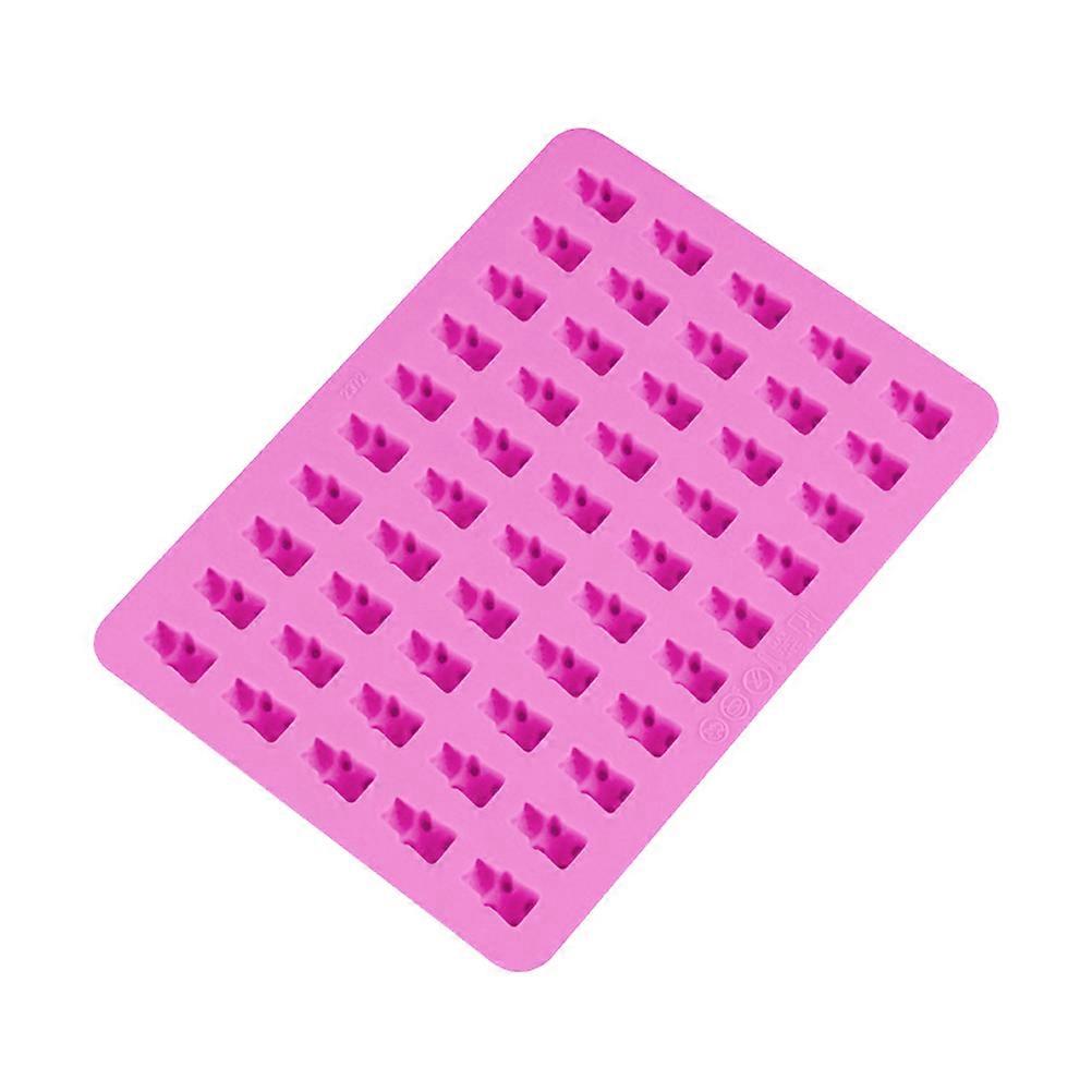 DIY Silicone Chocolate Mold for Making Animal Shaped Candies with Non Stick Pink 50 Lattices