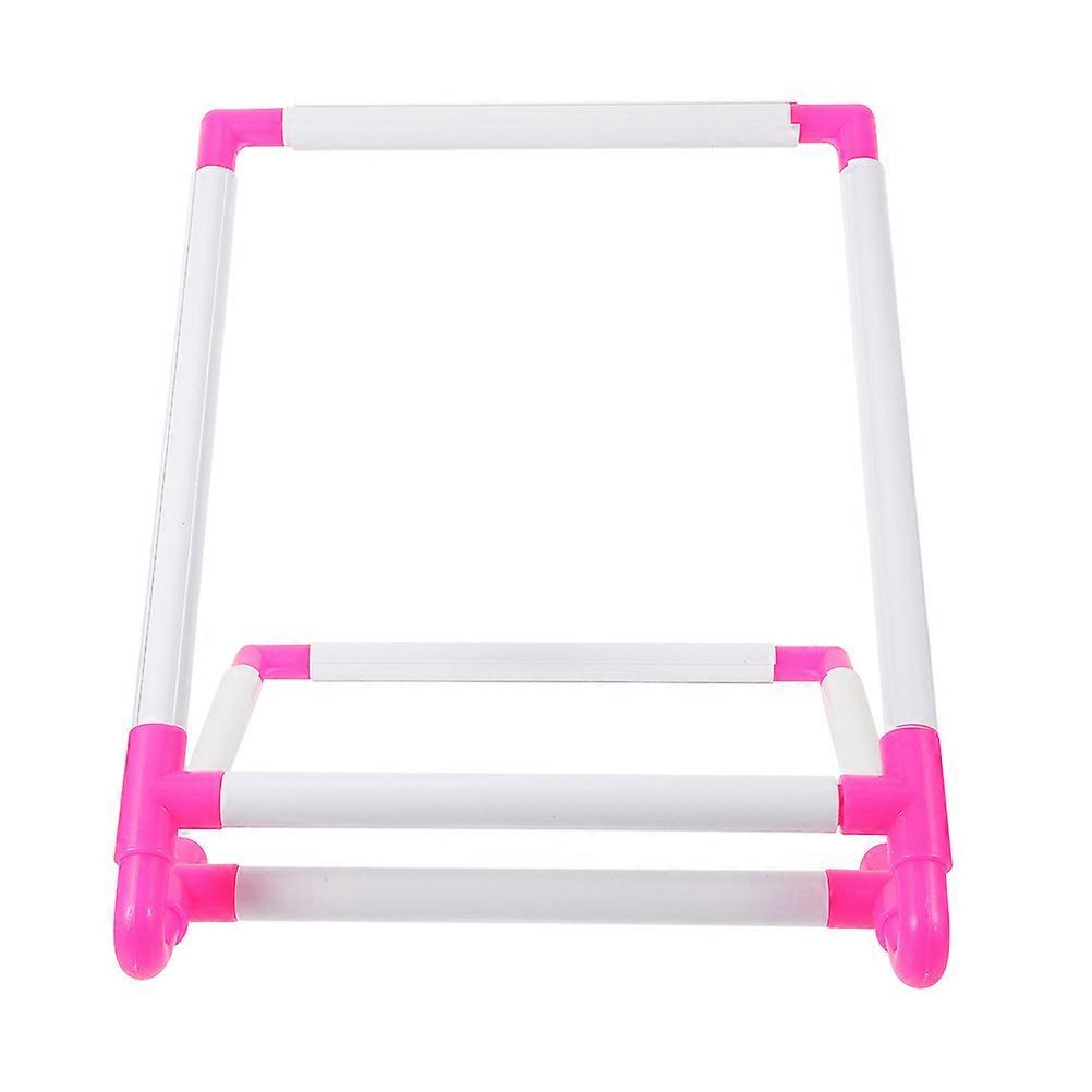 Plastic Embroidery Frame Table Stand for Cross Stitch, Quilting & Craft Projects – Compact Tabletop Holder Stitching Base for Easy Setup