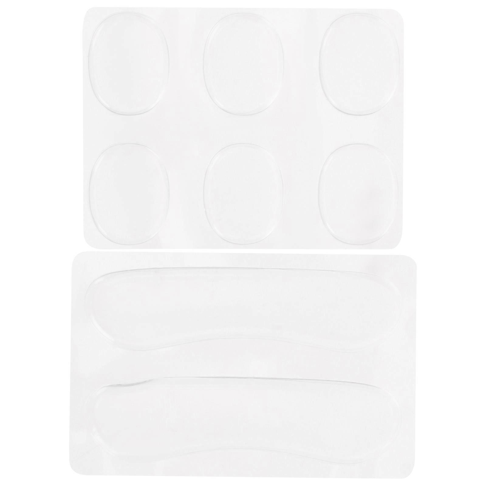 Drum Dampening Gel Pad Reduce Vibration Drum Playing Transparent 10x2.6cm 8Set