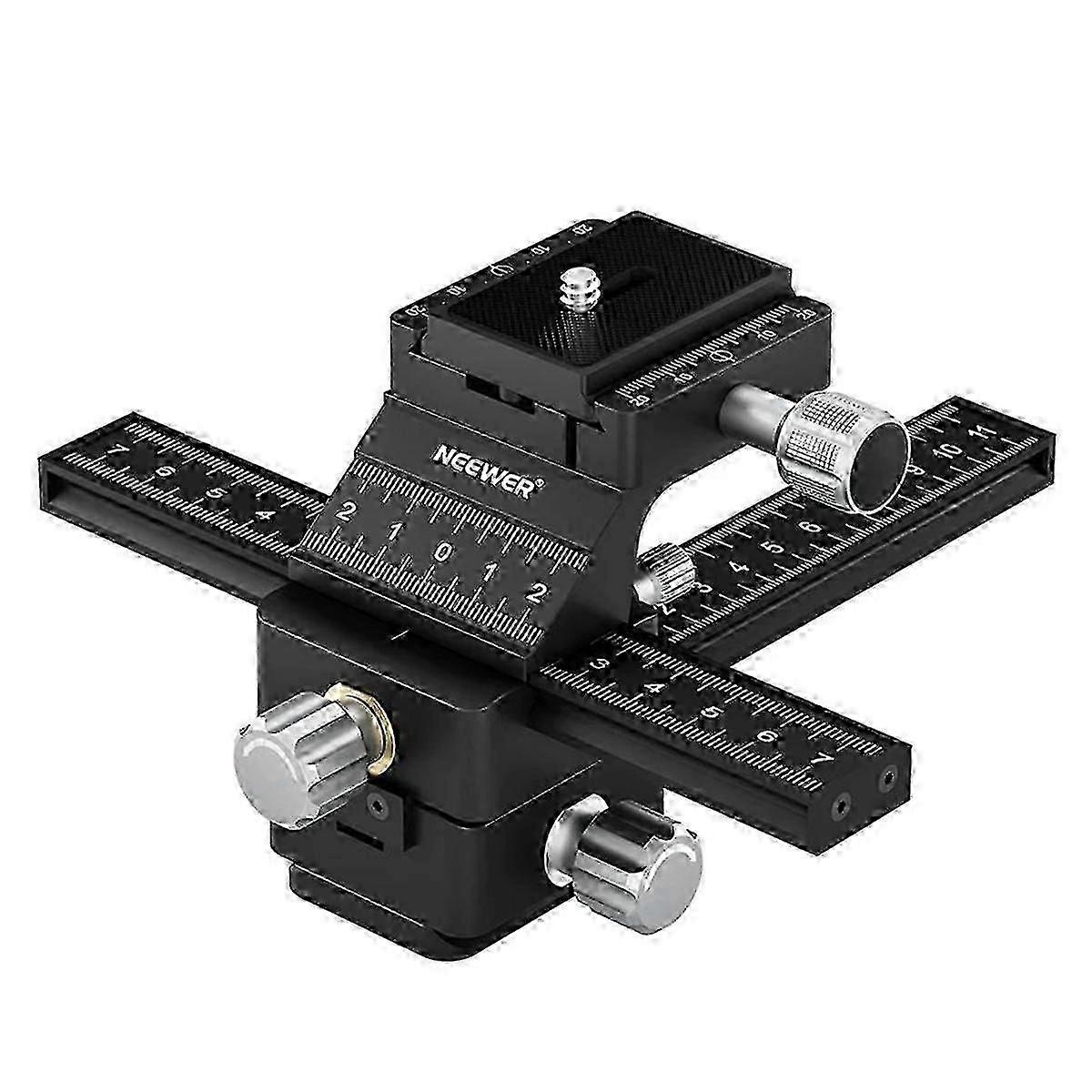 4-Way Macro Focusing Rail Slider with Quick Release Plate for Universal DSLR Camera hwy