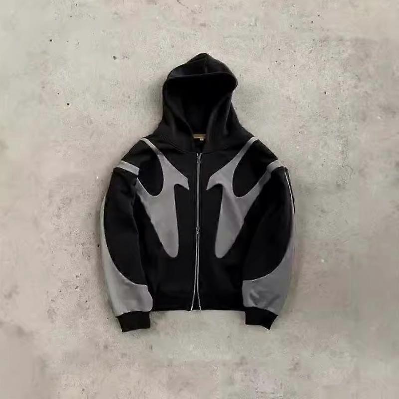 Ανδρικό Φθινόπωρο και Χειμώνας New Street Hip Hop Printed Hoodie Y2K Harajuku Style Jacket Φούτερ