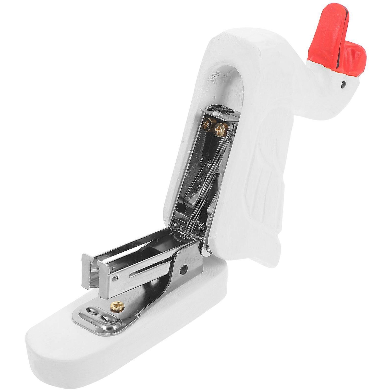 Compact Wooden Animal Stapler – Cute Decorative Office Stapler with Creative Craftsmanship, Portable Desktop Ornament & Functional Stationery Tool