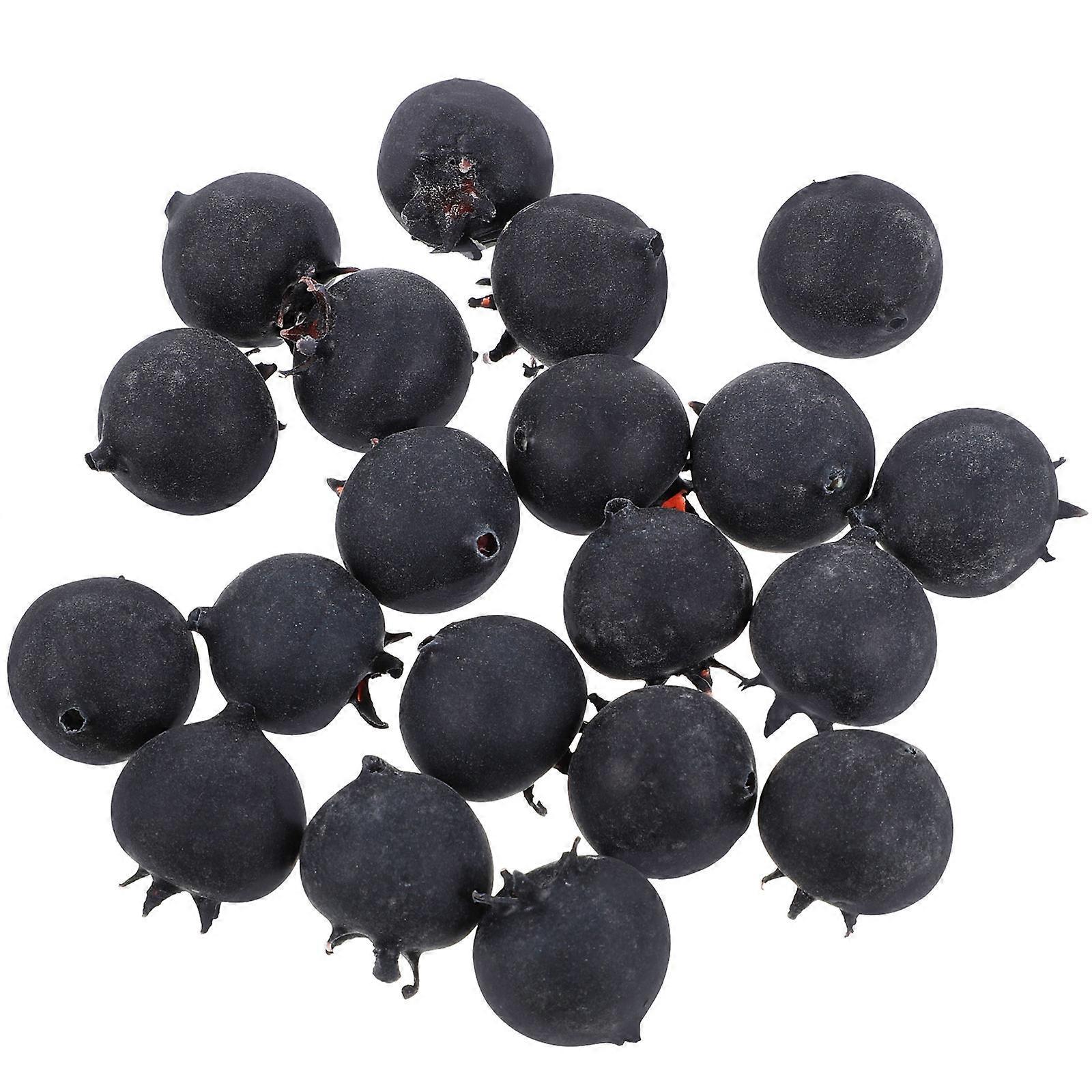 Lifelike Blueberry Simulation Fruit Set Realistic Fake Fruit for Home Decor, Photography Props, Table Centerpieces, Teaching & Display Models