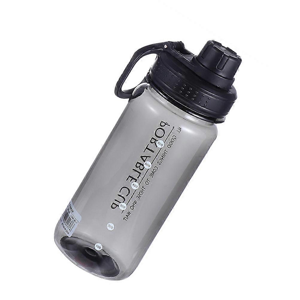 Large Capacity Practical Drinking Bottle Sports Water Bottle Portable Non-Slip Design 600ml Ergonomic Handle 1Pcs