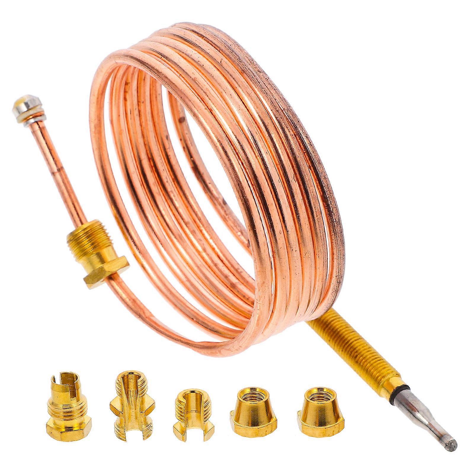 Universal Copper thermocouple Kit for Gas Stove Fireplaces Easy Repair Golden Color Long Life Versatile Use 1 Set