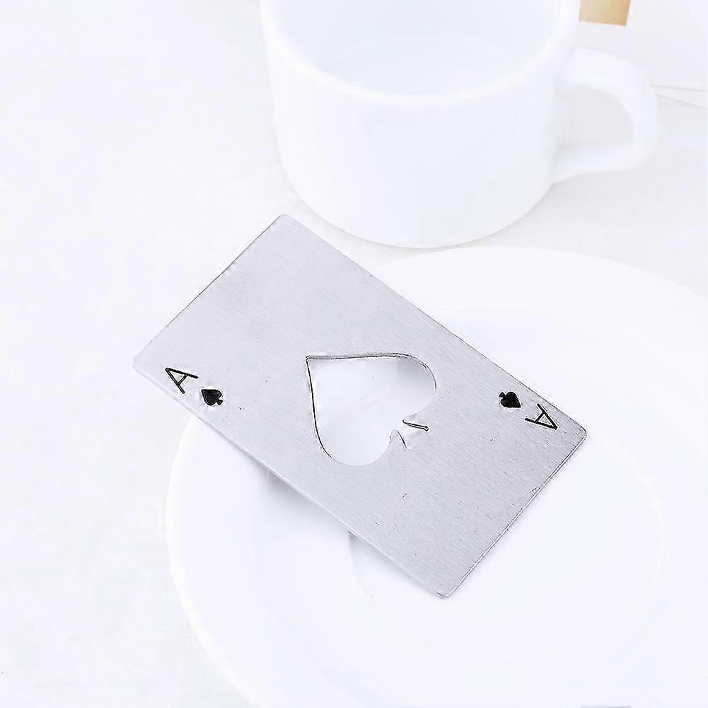 Bar Tool Bottle Soda Beer Cap Opener Wine Playing Card Ace of Spades Poker