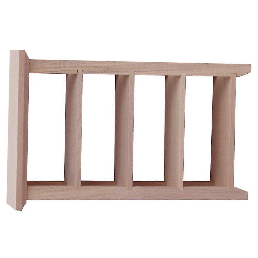 Miniature Bookshelf Mini Wooden Bookshelf Beige with Vivid Detail for Decor