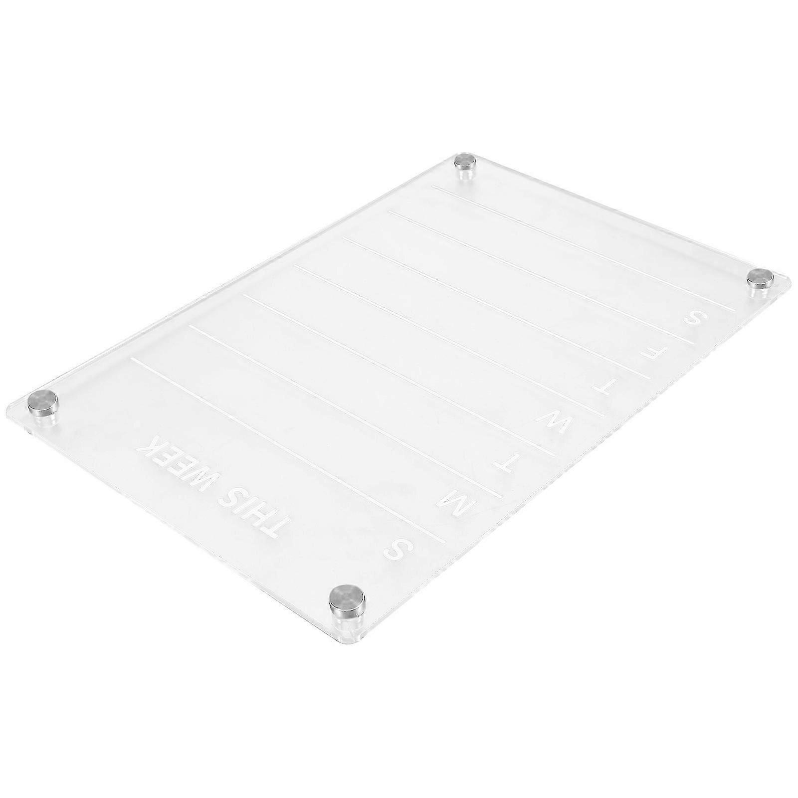 Magnetic Writing Board Message Board For Refrigerator Kitchen Family Rectangular 11.79x7.86in 1Pack