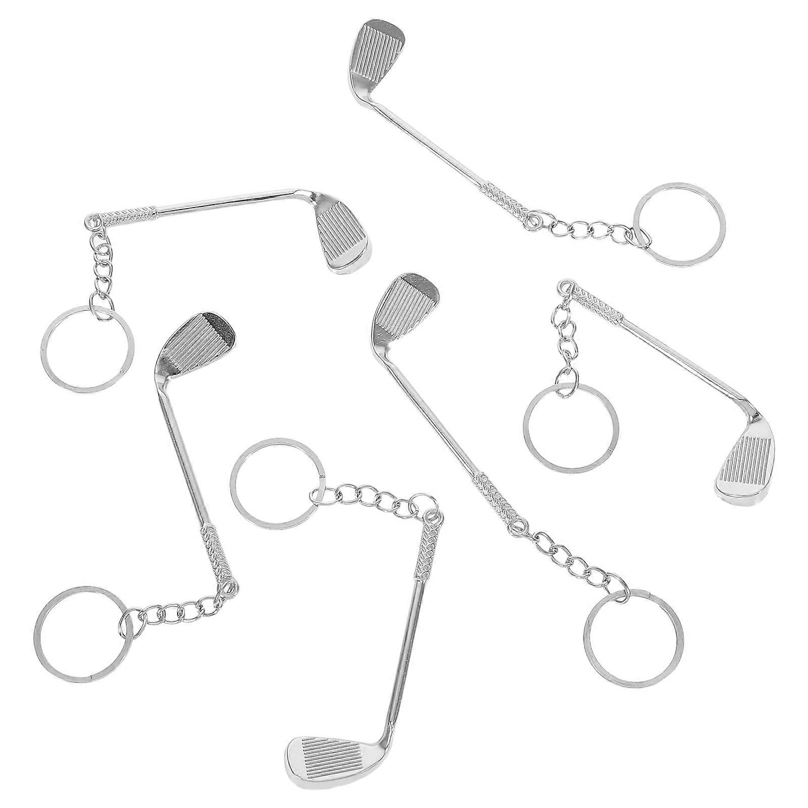 6pcs Keychains for Golf Lovers – Stylish Bag Charms, Party Favors for Sports Enthusiasts