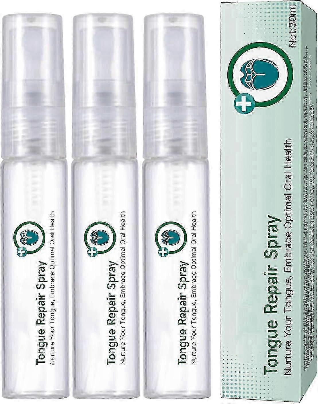Spray réparateur de langue, éliminateur d’odeurs buccales pour la sécheresse et la mauvaise haleine, spray de soulagement de la langue fissurée, soulagement instantané de la bouche sèche, spray rafraîchisseur d’haleine