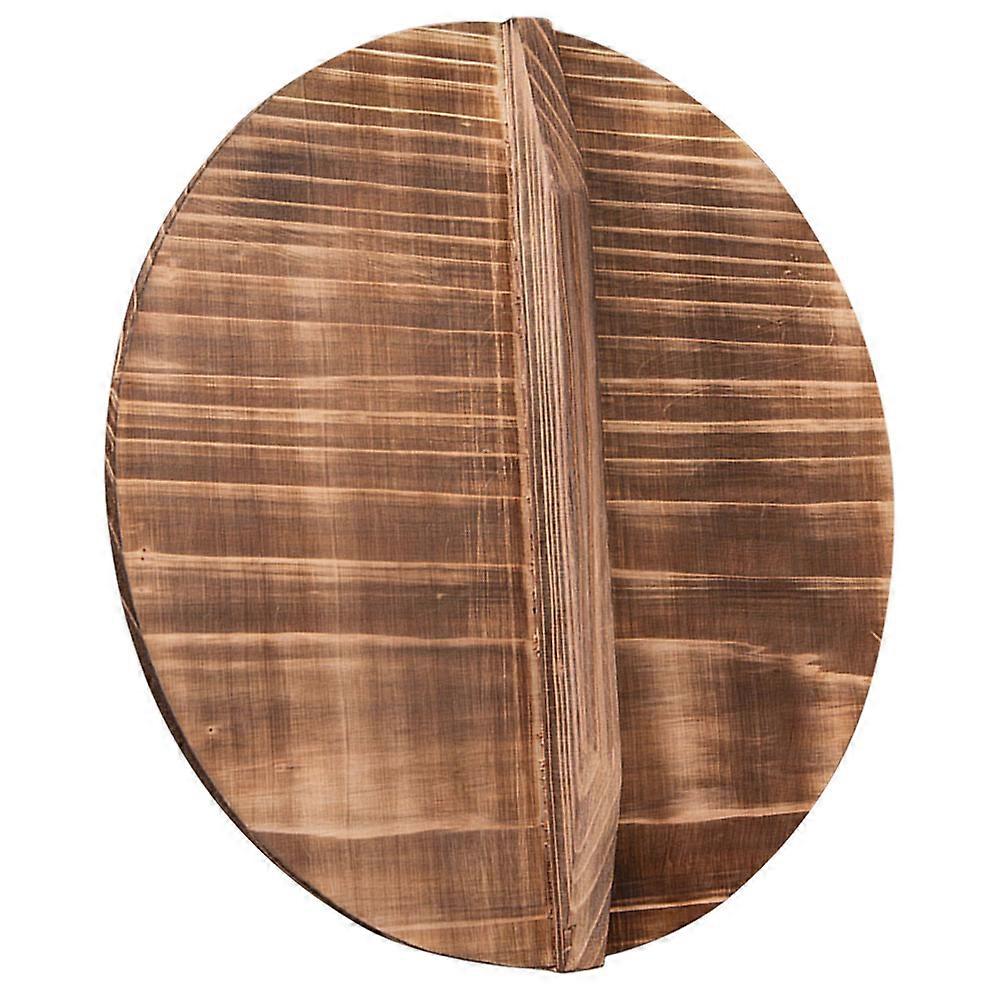 Wooden Wok Lid Lightweight and Easy to Use for Home Cooking with Smooth Surface 9.84 Inches