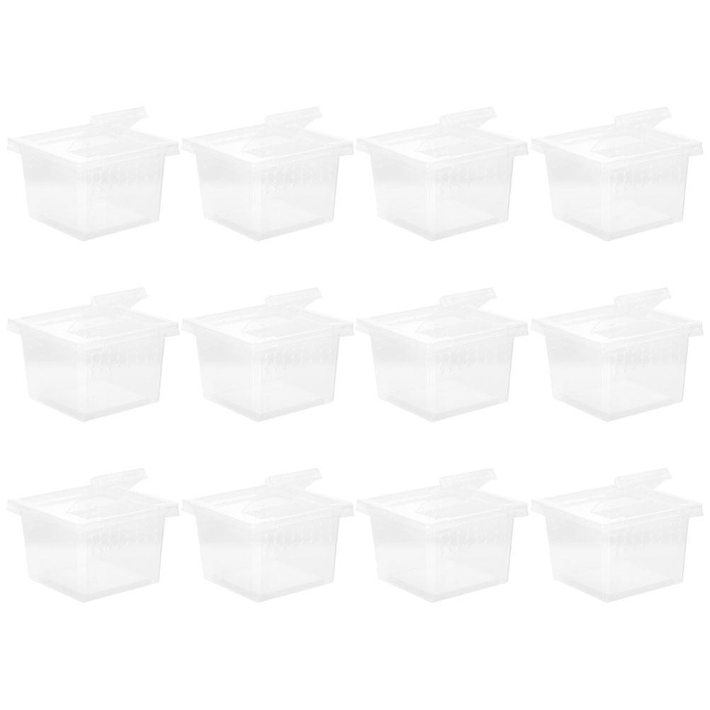 Here's a well structured product description for the **12pcs Professional Transparent Reptile Box Multi Function Terrarium Breeding Container**: