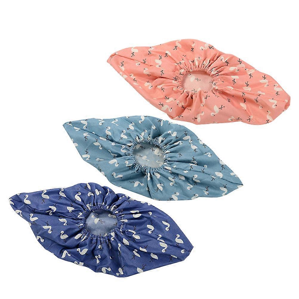Washable and Reusable Fabric Shoes Cover with Antislip Design for Home Use Keep Floor Clean 3 Pairs
