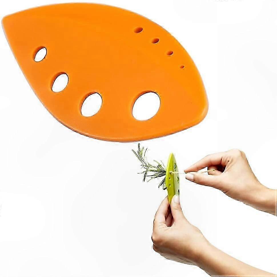 3-Pack Herb Leaf Separator Tool, Plastic Edge Vegetable Stripper for Parsley, Basil, Rosemary, Thyme