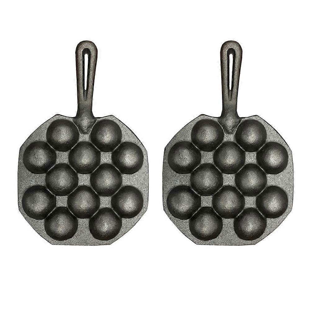 Octopus Maker 2Pcs Non-stick Escargot Baking Trays For Cooking Enthusiasts Featuring Ergonomic Handle In Black Color