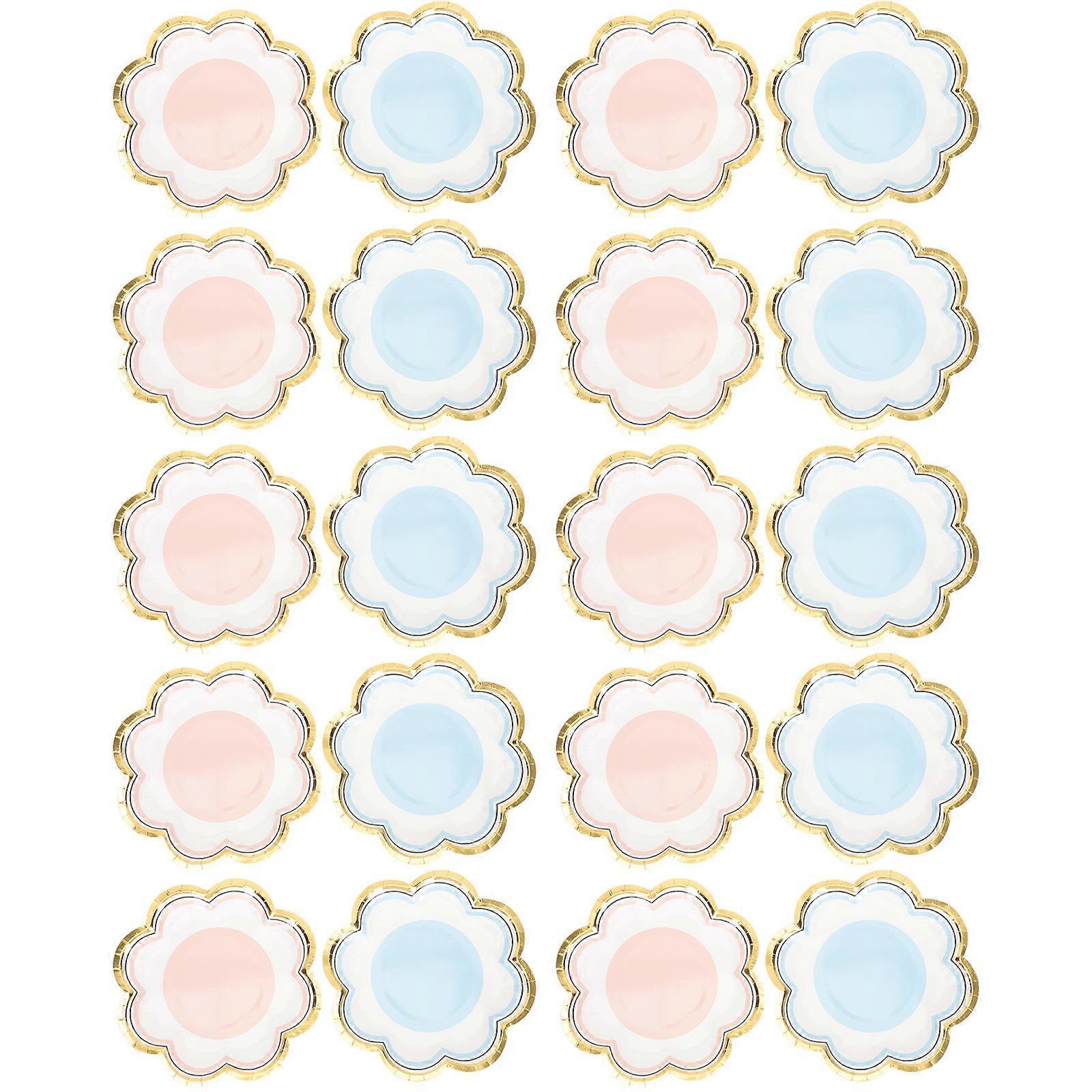 Paper Dessert for Parties and Gatherings Assorted Color Lightweight and Durable 20 Pieces