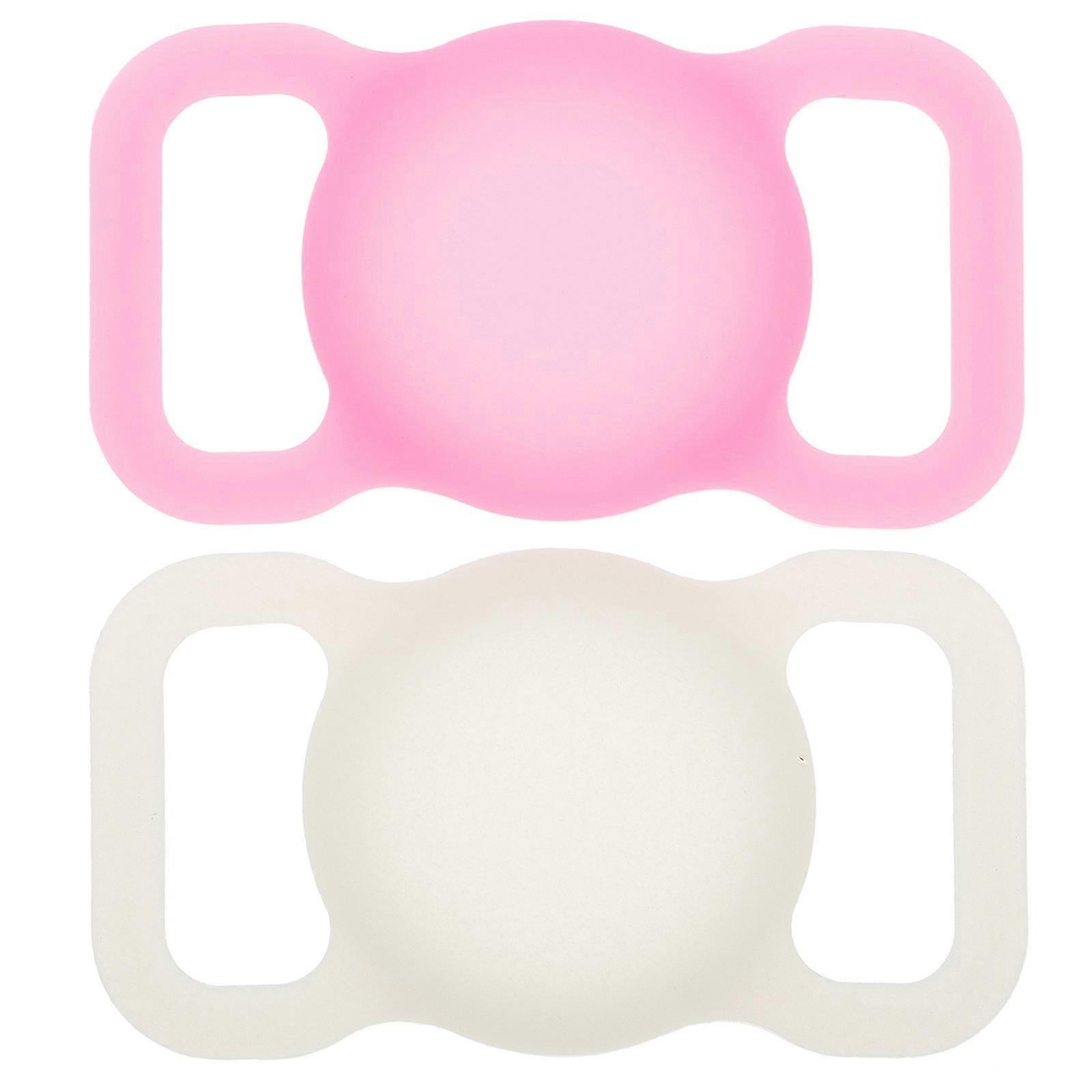 2Pcs Anti Lost Device Protective Cover For Pet Tracker Perfect For Daily Use Green Durable Silicone Material